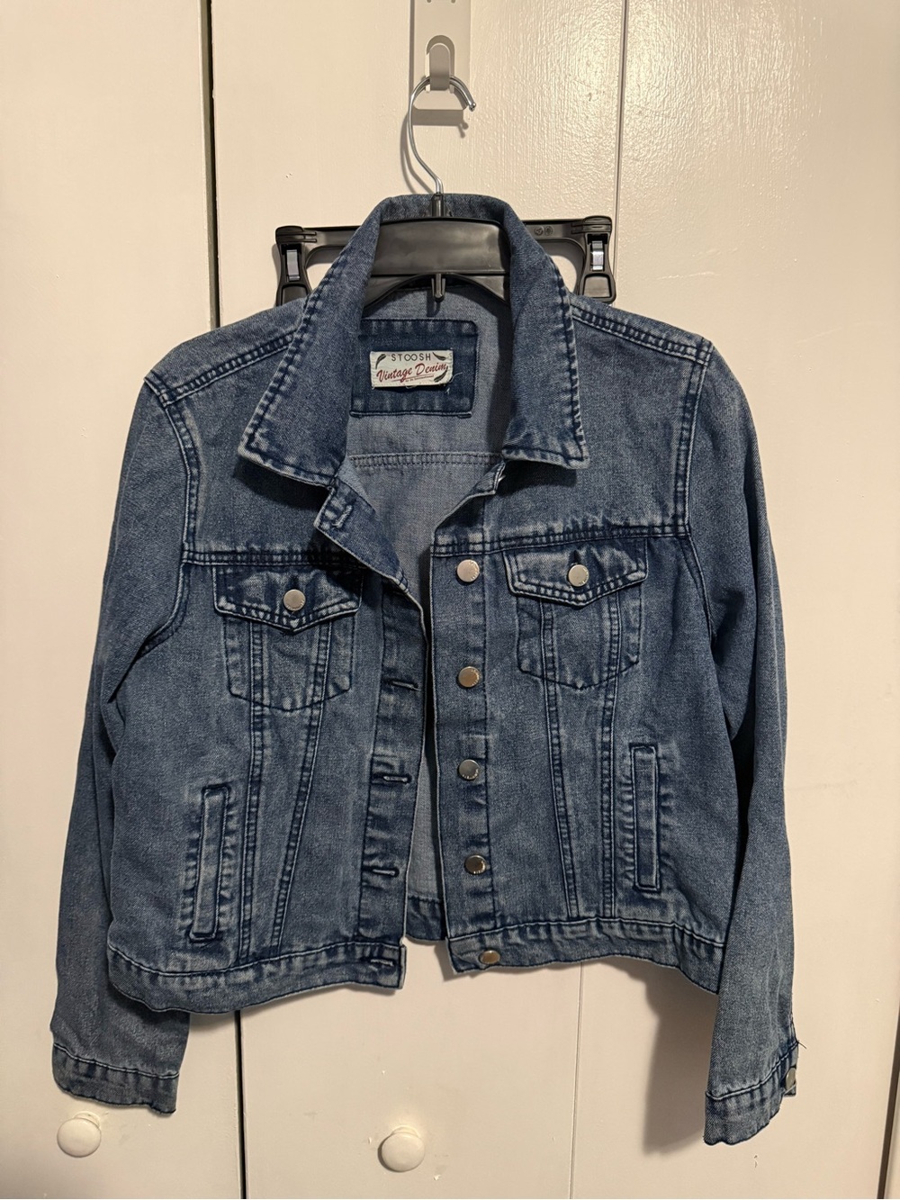 Stoosh Vintage Denim Jacket in Faded Blue